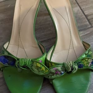 Kate Spade New York Floral Embellished Mules Size 8